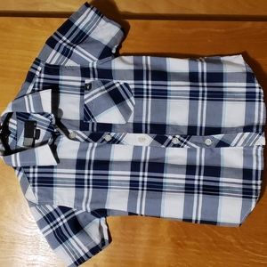O'neill plaid button down short sleeve shirt
